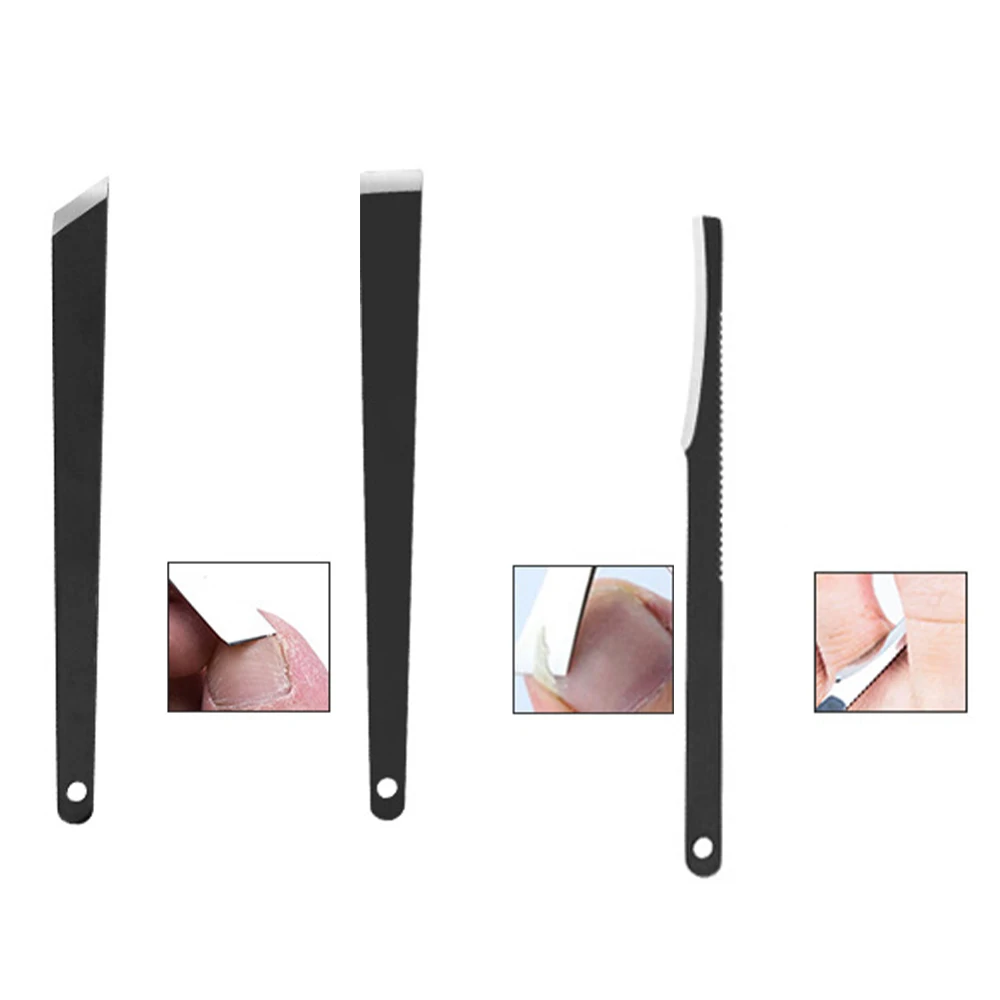 

3PC Manicure Tools Toe Nail Scraper Feet Pedicure Knife Kit Dead Skin Remover Files Skin Care Ingrown Cuticle Pedicure Tools