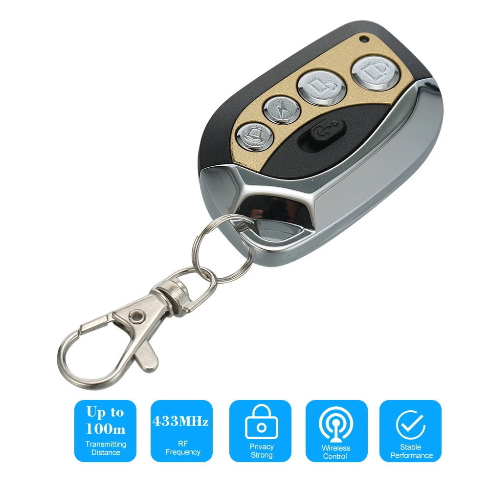 

433 МГц беспроводной клон переключатель клонирования копия электрические ворота гаражные двери открывалка управление Дубликатор портативн...