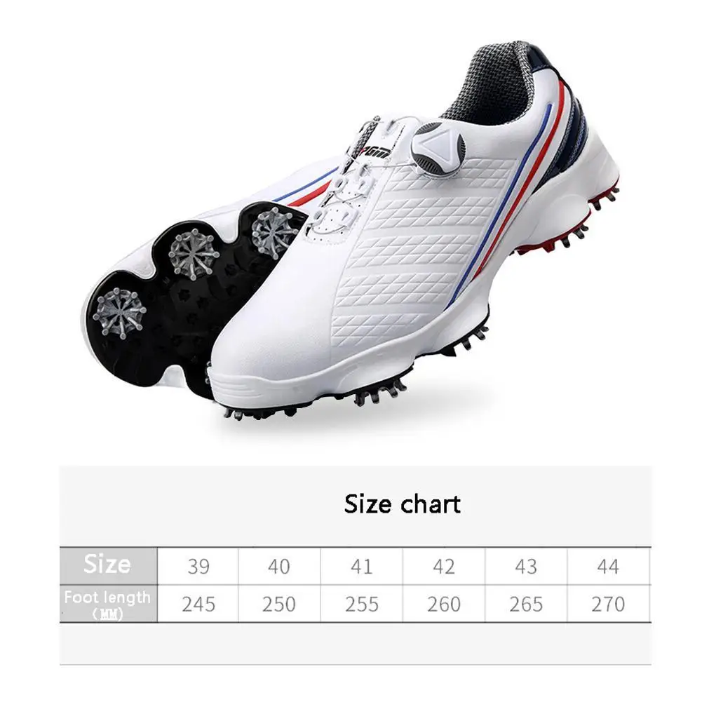 

Men's Ultralight Non-slip Waterproof Golf Shoes Rotating Sneakers Buckle Shoe V8G1