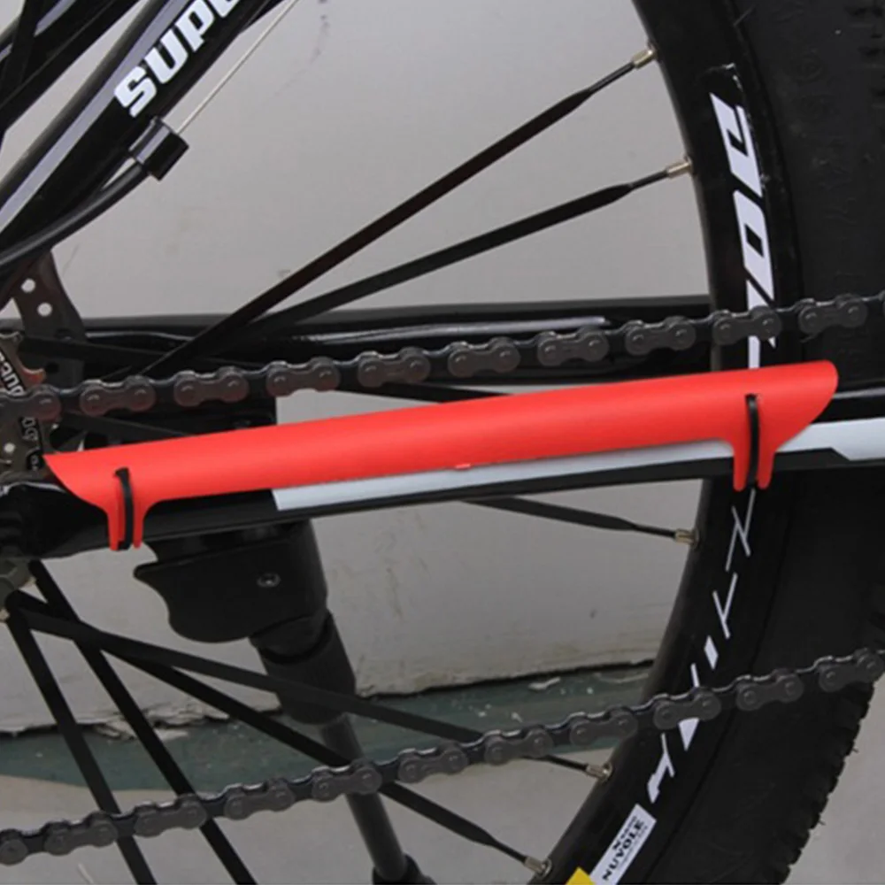

Plastic Bicycle Chain Protector Cover Guard Bike Frame Chain Rear Fork Chainstay Protector Guard Pad Bike Accessories 1pcs
