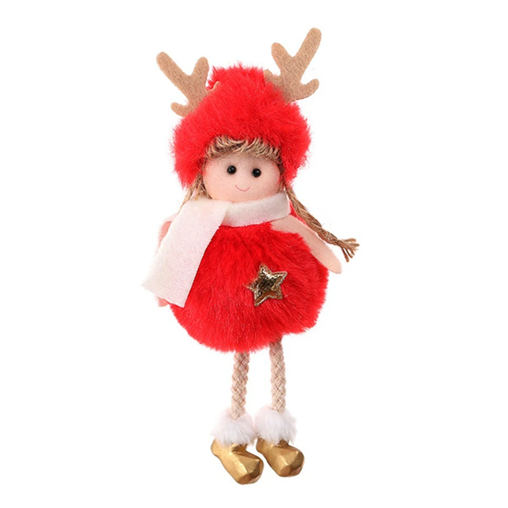 

Christmas Hanging Doll Decoration Angel Plush Doll Tree Hanging Pendant Ornament Home Decor AUG889