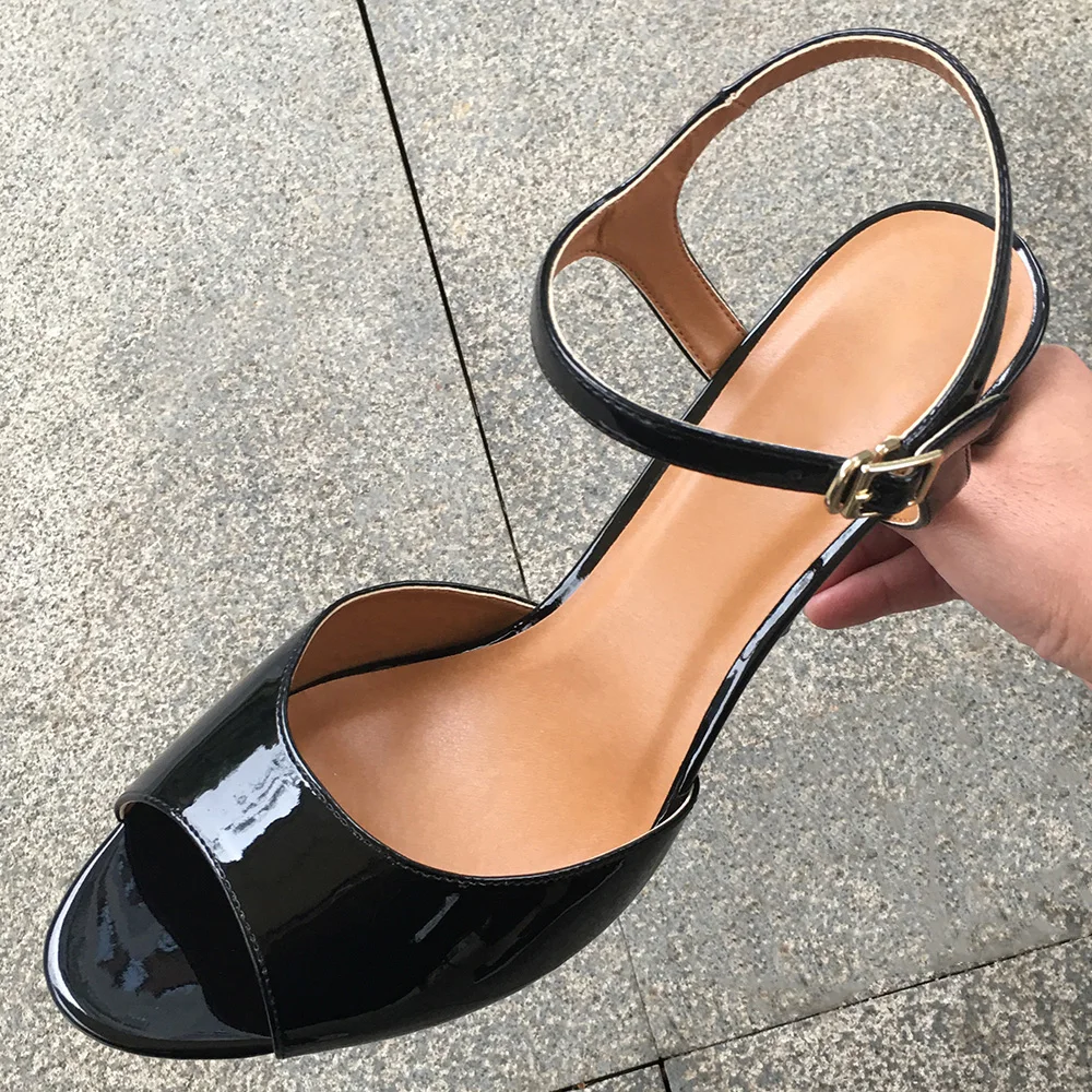 Plus Size 48 Fetish High Heel 13cm Sandals Women Sexy Ankle Strap Party SM Cosplay Cross Dresser Gay Drag Queen Unisex Shoes | Обувь