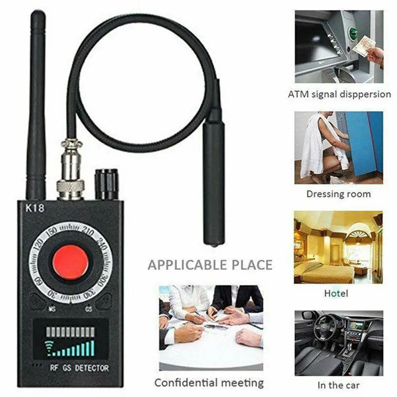 

K18 Multi-function Anti Detector Camera GSM Audio Bug Finder GPS Signal Lens RF Tracker Detect Wireless Products 1MHz-6.5GHz