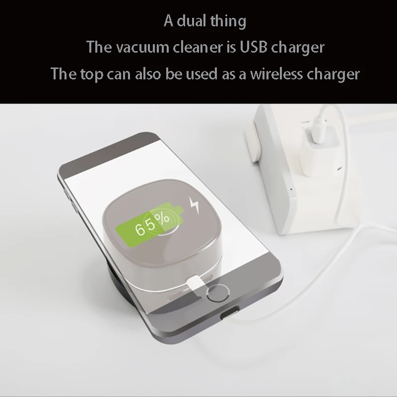 

2020 USB Desk Vacuum Cleaner For Desktop Garbage Multifunctional Portable Mini Vacuum Cleaner Wireless Charging Desktop Cleaner