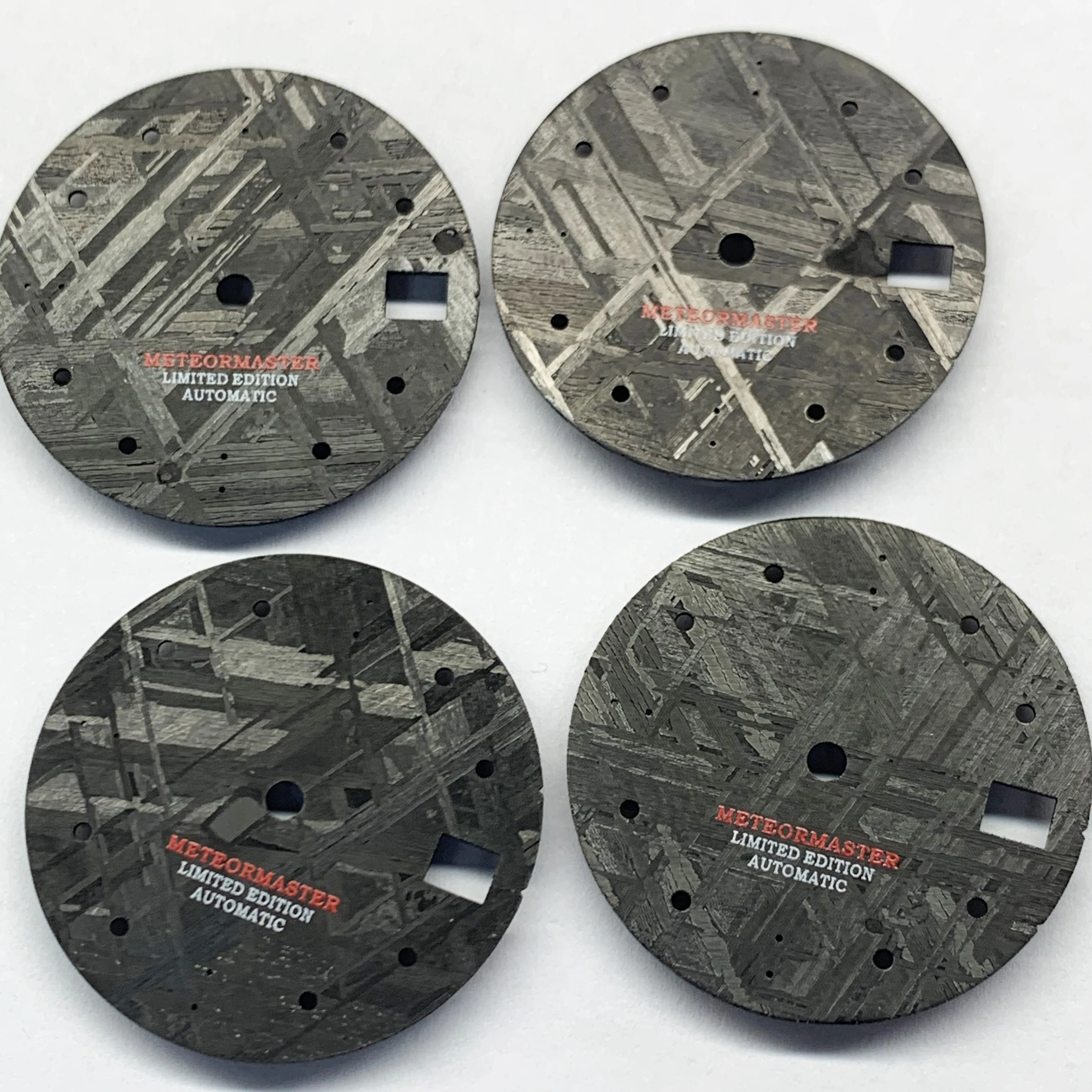 Новый черный натуральный метеорит сейкомодифицированный циферблат связанный с