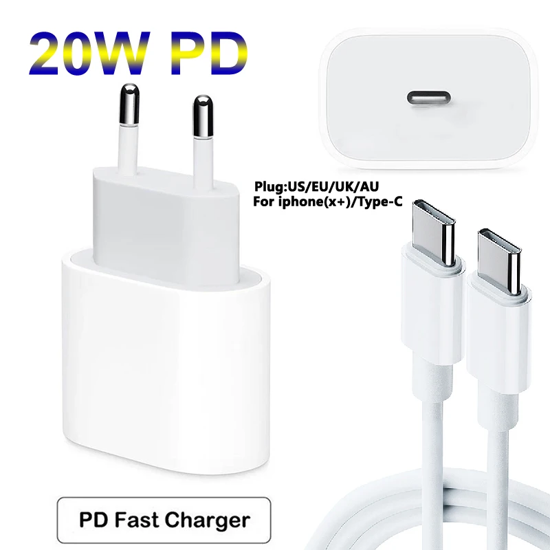 Кабель PD USB Type-C на type-c для iPhone 12 Mini Pro Max 20 Вт кабель быстрой зарядки и передачи