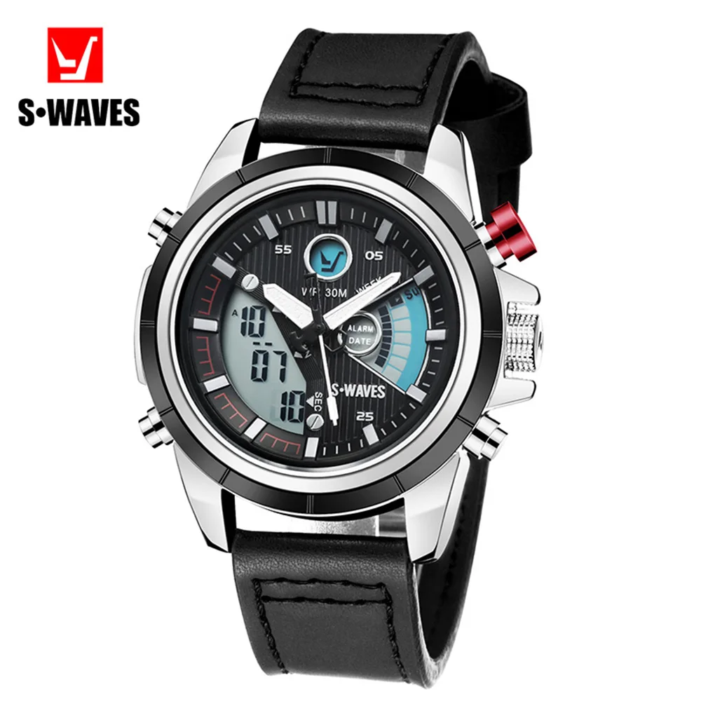 Часы наручные SWAVES Мужские кварцевые уникальные модные водонепроницаемые с