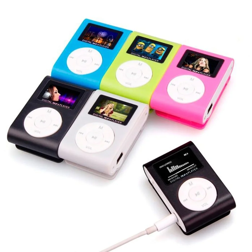 

Portable mini mp3 music player with LCD display, 32 GB TF micro SD card support, J18 speakers