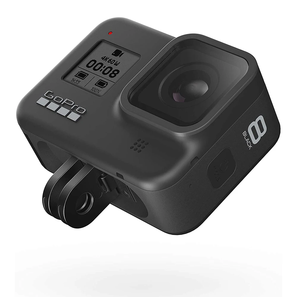 للبيع GoPro HERO 8 أسود مقاوم للماء عمل كاميرا تعمل باللمس 4K الترا HD فيديو 12MP صور 1080p بث مباشر الرياضة الاستقرار