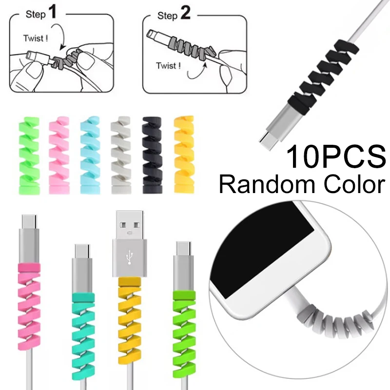 Новый 10х цветной защитный кабель для зарядки защита от взлома подходит USB