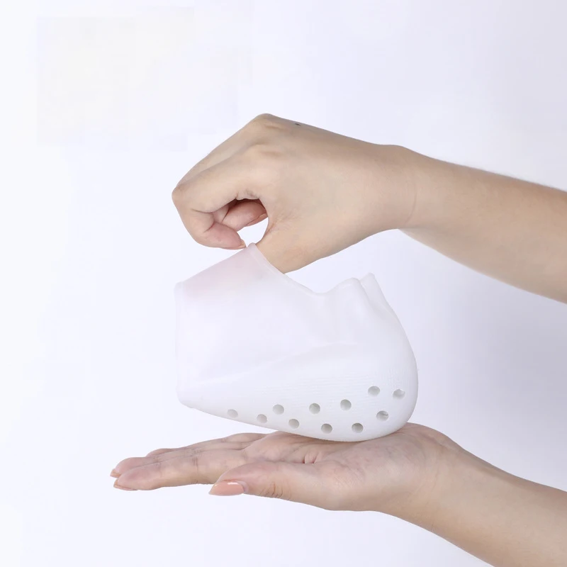 Invisible Super Elastic Heightening Insole Bottom Breathable Silicone Men/women Bionic Heel Cover Half Pad Insole 2-9