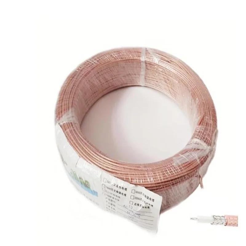 

1 Reel 200M RG316 RG-316 Coaxial Antenna Wire Cable 50ohm Low Loss RF Pigtail Adapter Silver-plated/High frequency