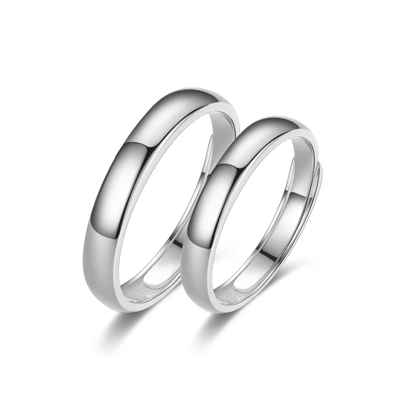 

Elegant Glossy s925 Silver Ring Couple Lover Silver Ring For Women Delicate Ring Freely Wedding Party Fine Jewelry Gift
