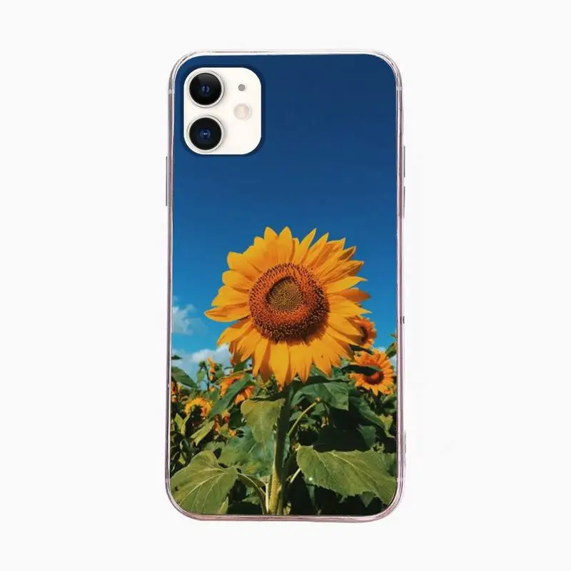 

Cute Summer Daisy Sunflower Floral Flower Phone Case For Iphone 6 6s 7 8plus X Xr 11 12 Mini Pro Max Fundas Cover