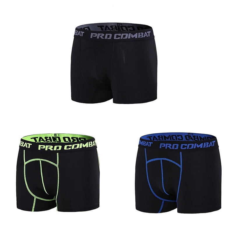 

Men Compression Shorts Pants Fitness Running Sports Athletic Tight Gym Briefs Pouch Short Underwear Clothes Plus Size