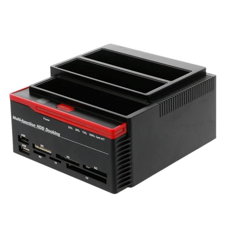 

W3JD USB3.0 To SATA IDE External 2.5"/3.5" HDD Hard Drive Docking Station Card Reader