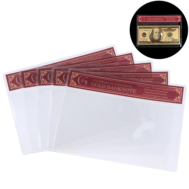 WR Коллекционная оправа для банкнот из золотой фольги пластиковый корпус защита