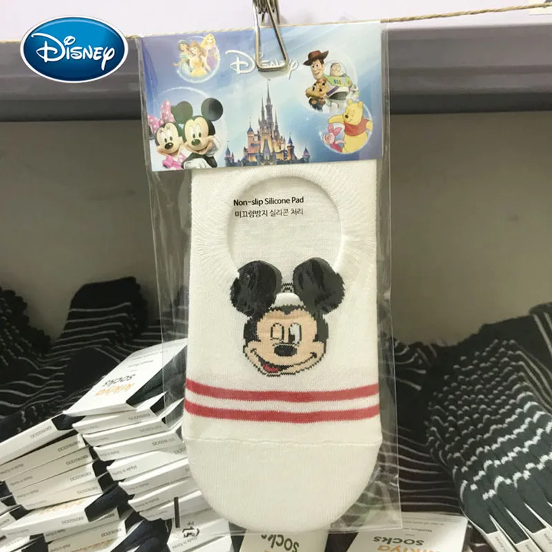 Disney короткие носки с рисунками на складе Силиконовое противоскользящее покрытие