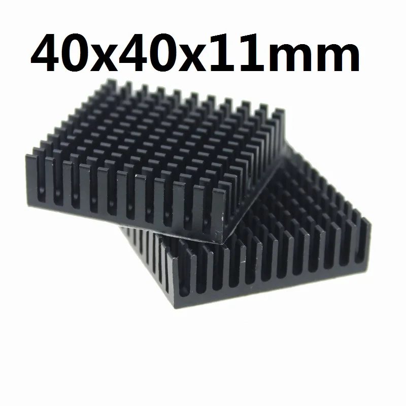 10 шт. в партии 40x40x11 мм алюминиевый радиатор охлаждения для светодиодный чип