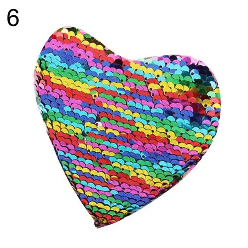 Colorful Милый Портативный малыш девушки сумка с блестками в форме сердца портмоне сумки через плечо сумка через плечо перевязь кошелек маленькая сумка Детский подарок - Color: Colorful