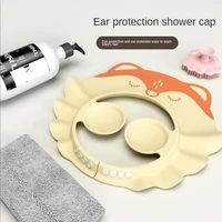 childrens bath ear protection bath cap baby adjustable shampoo artifact shampoo cap hat with plastic shield cap bath