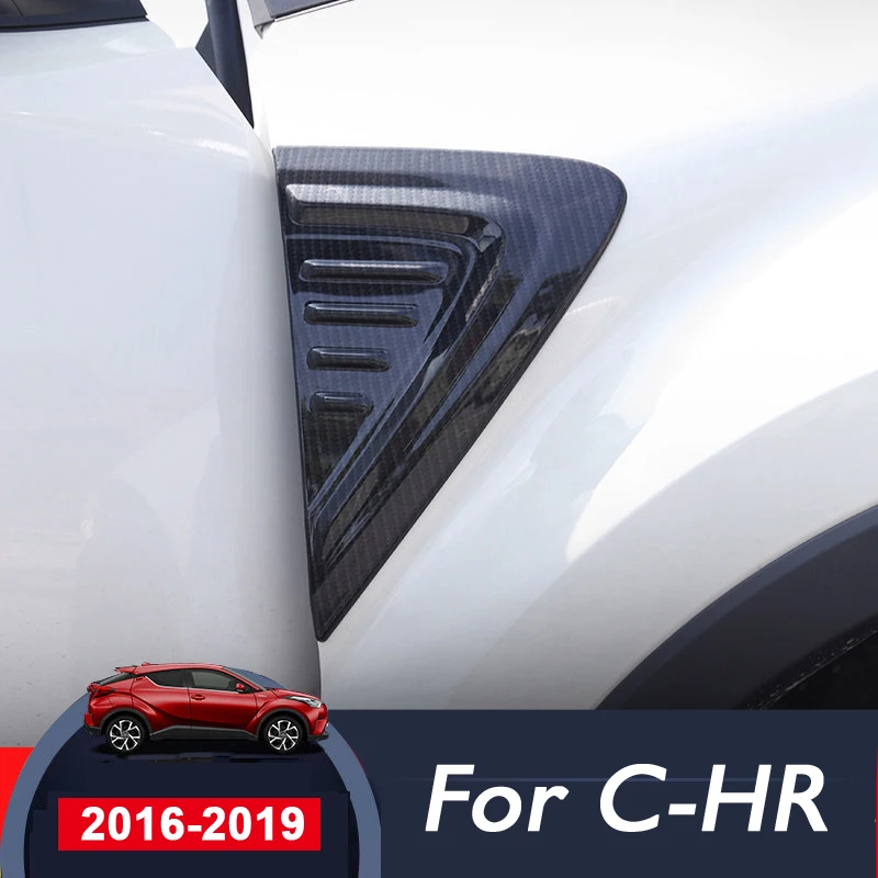 Для Toyota C HR CHR 2016 2017 2018 2019 углеродное волокно автомобиля переднее крыло двигателя