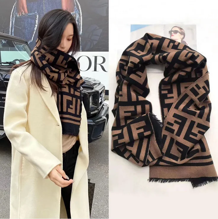 

New net red scarf for women in winter
