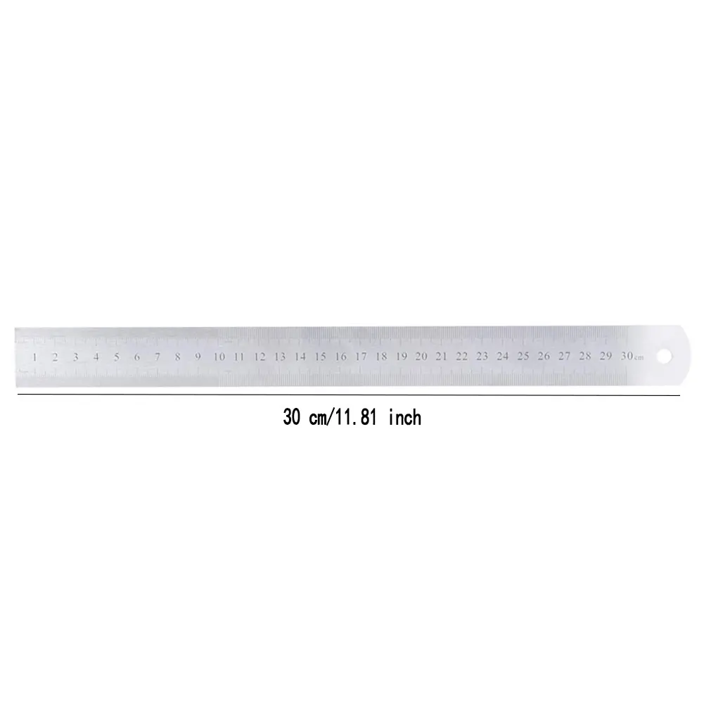 

Steel Ruler With Positioning Block Stop 30cm Woodworking Line Locator Scriber Carpentry Gauge Measuring Tool