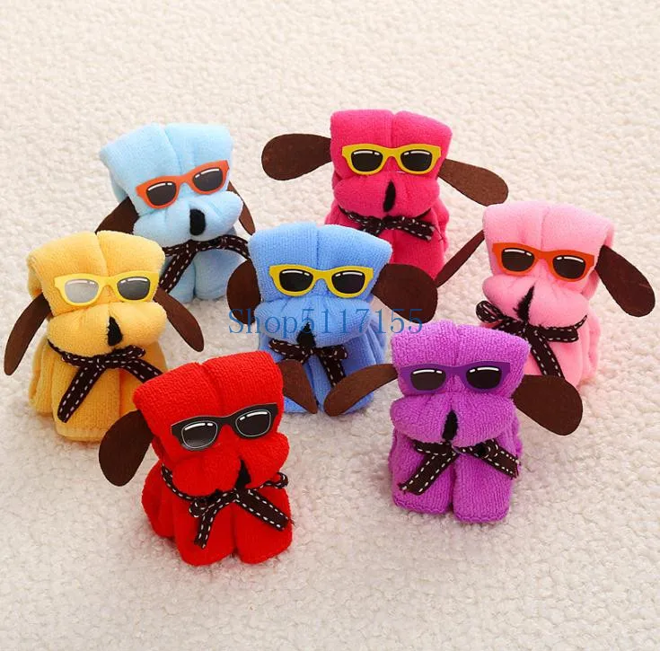 

200pcs Small Dog Towels Wedding Favor Puppy Towel Ideal Christmas Birthday Gift with Gift Box Wedding Favor 20*20CM