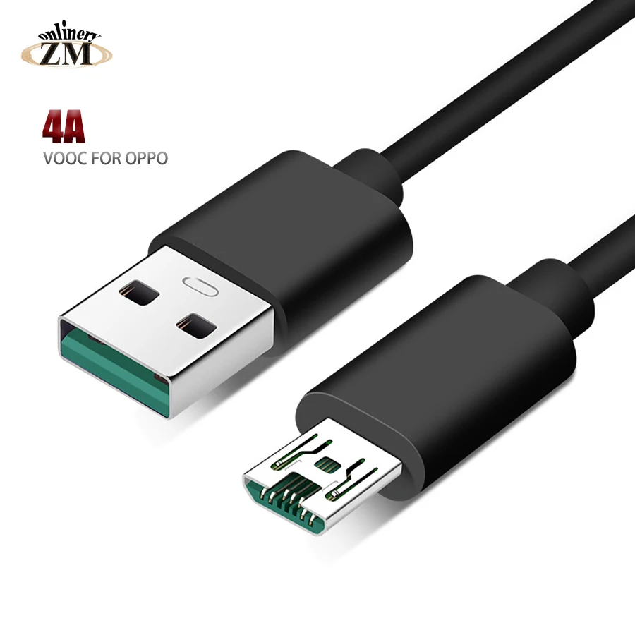 Micro USB кабель 4A быстрая вспышка Зарядка для VOOC OPPO Vivo Microusb зарядное устройство samsung