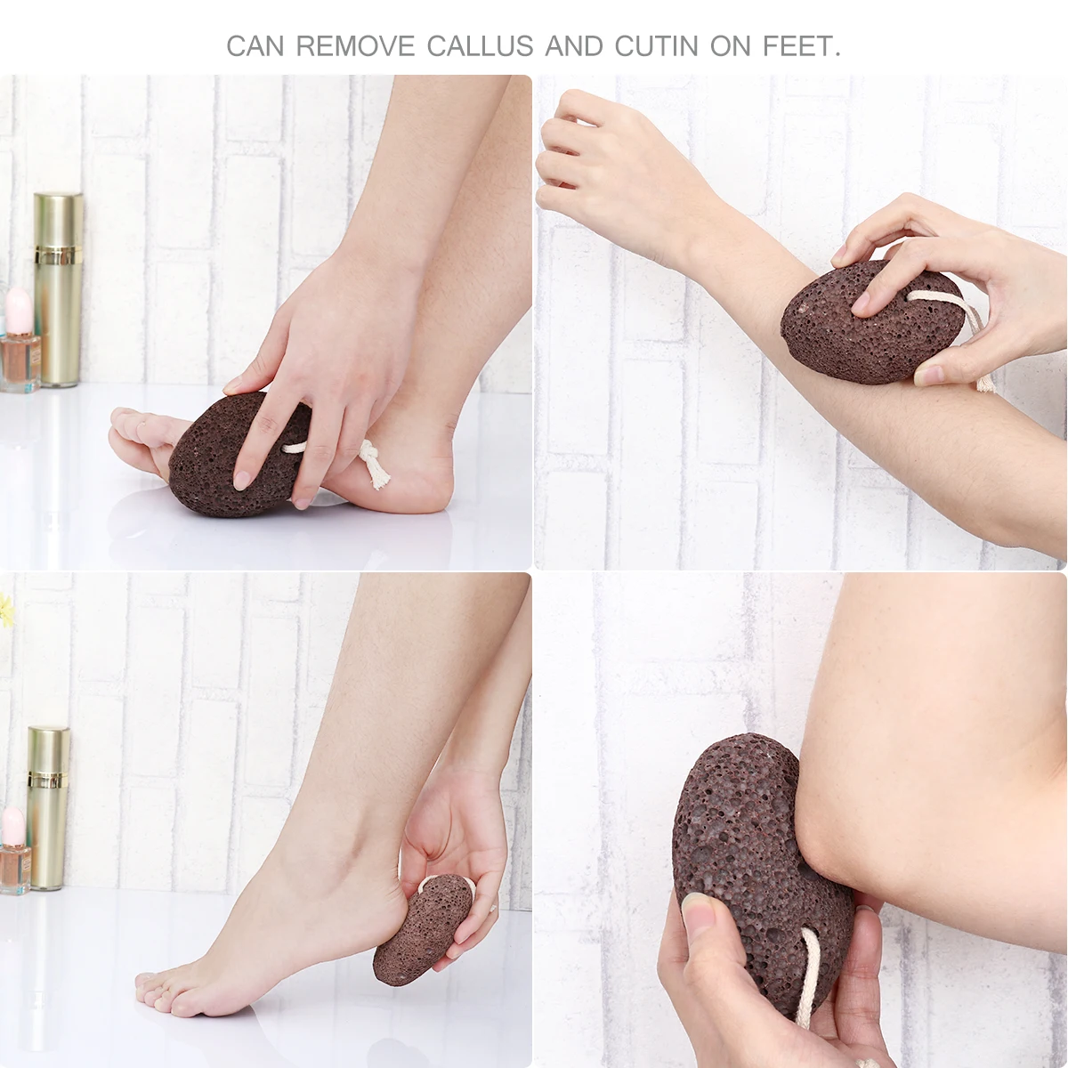 PIXNOR 2 шт. Земляная Лава пемза для удаления омертвевшей кожи|Шлифовальный камень| |