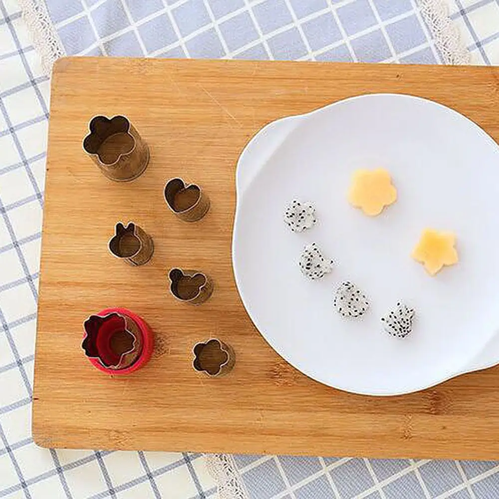 8 шт./компл. цветок Звезда Форма устройство резки овощей и фруктов формовочный нож