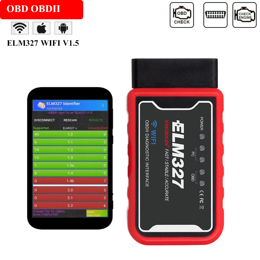 Диагностический инструмент для Ford F150 2004 2007 /F250 Focus 2 3/Mondeo Mk4/ Ranger ELM327 OBD OBDII Android IOS ПК