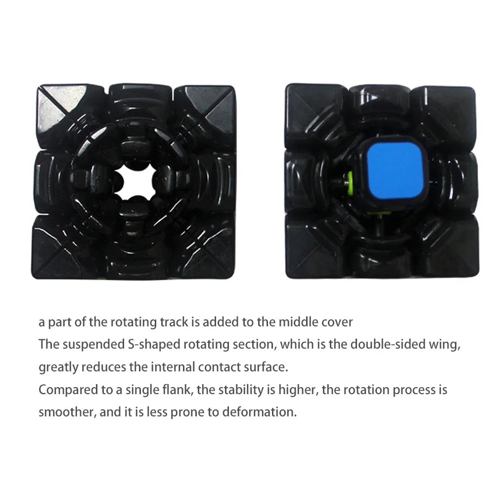 Кубик магический Qiyi 3x3x3 3 кубик головоломка профессиональный скоростной