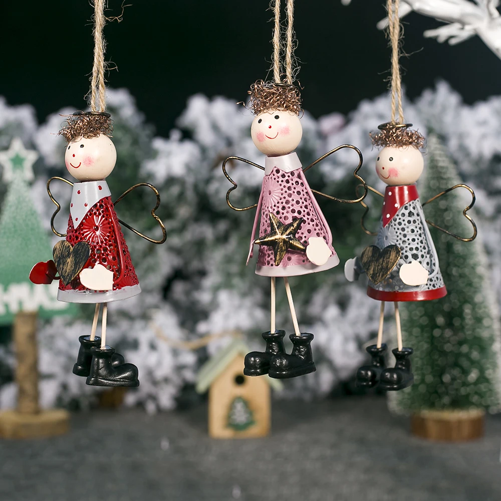 Креативный металлический Ангел Кукла для девочек и мальчиков Рождественский