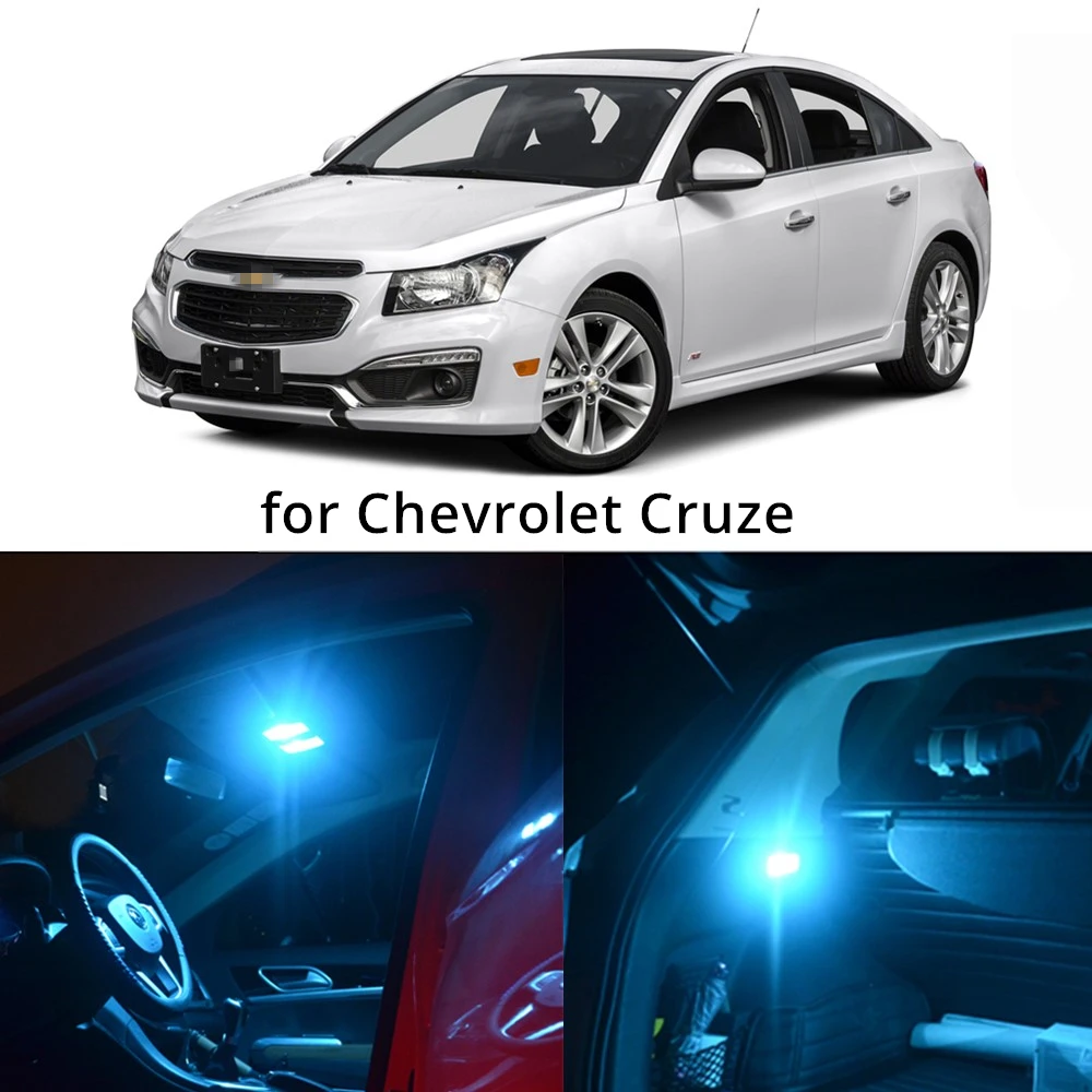 WLJH 11x Canbus Светодиодная купольная карта интерьерная посылка для Chevrolet Cruze Equinox Malibu