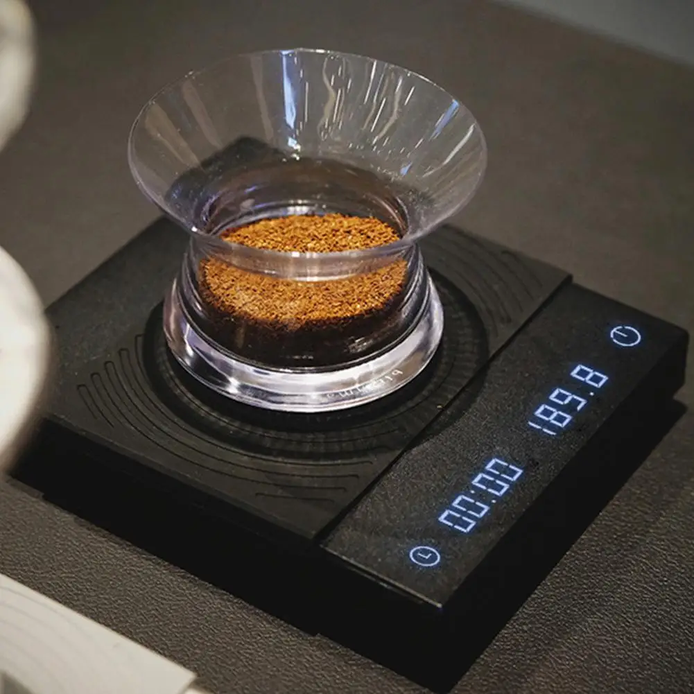 

Portable Electronic Digital Coffee Scale With Timer Tools Precision High LED Balance Measuring Weight Household Display Q3X9