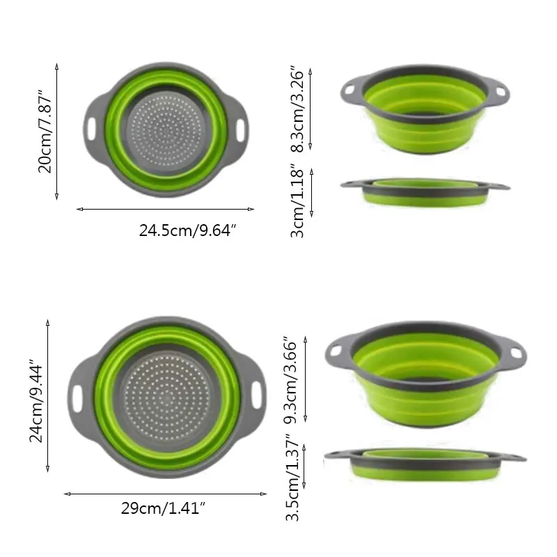 Кухонная Выдвижная силиконовая сливная корзина для мытья посуды дополнительная