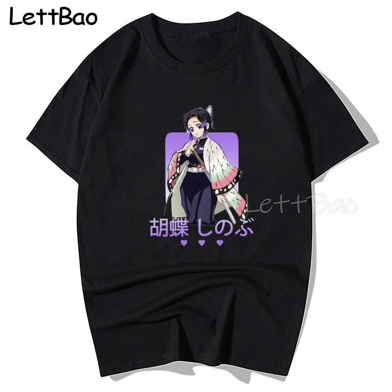 

Demon Slayer Kimetsu No Yaiba Japan Harajuku Streetwear Cotton Camisetas Hombre Men Anime Shirt Vintage Men Manga T-shirt 2021