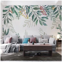 custom 3d canvas hand painted modern creative tropical plants flowers theme business home background wallpaper