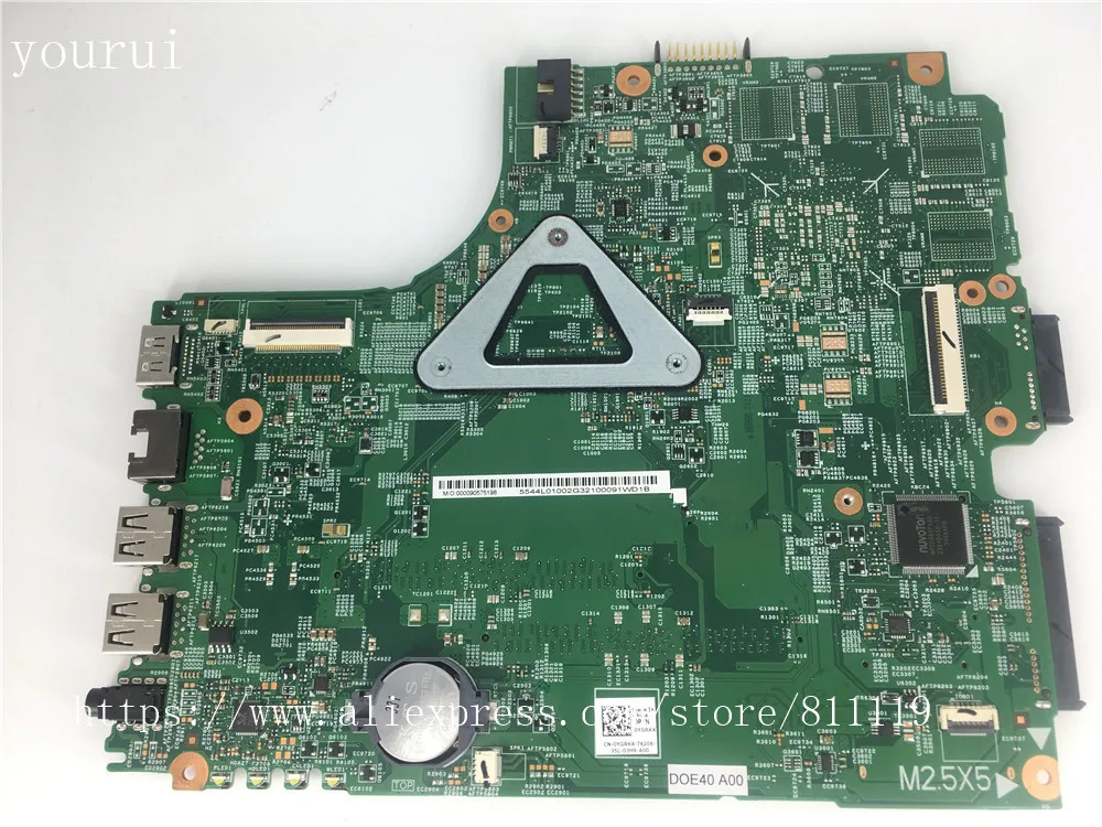 Yourui CN-0YGRK4 0YGRK4 YGRK4 материнская плата для ноутбука Dell inspiron 3437 5437 с процессором i5-4200u CPU DDR3. Полностью протестирована.