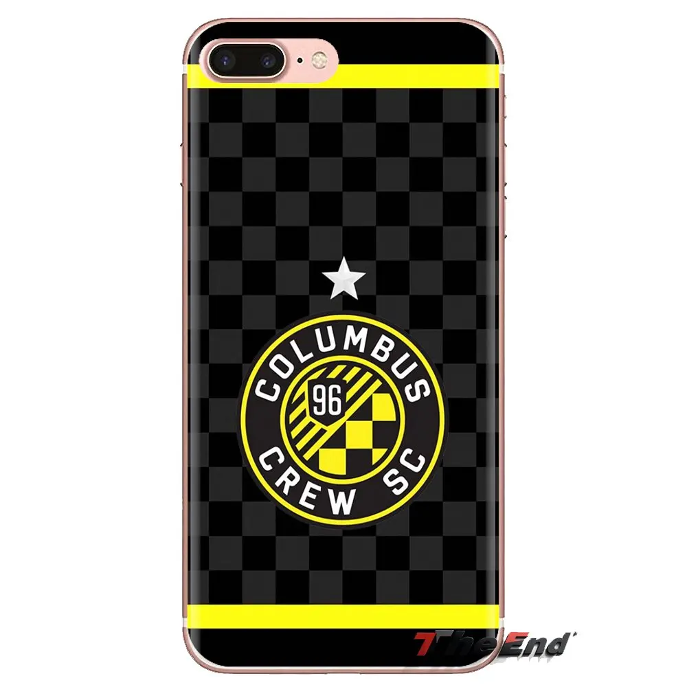 Силиконовый чехол для sony Xperia Z Z1 Z2 Z3 Z5 compact M2 M4 M5 E3 T3 XA Aqua LG G4 G5 G2 Mini Columbus Crew SC MLS Stripe Stars