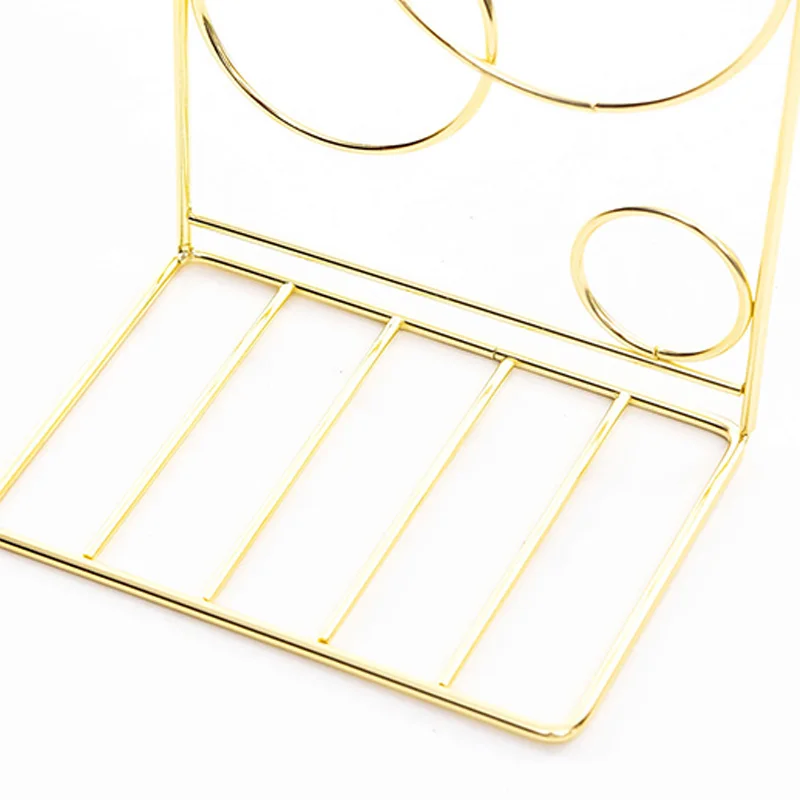 

2Pcs Round Metal Desktop Bookends Book Ends Support Stand Holder Shelf Bookrack