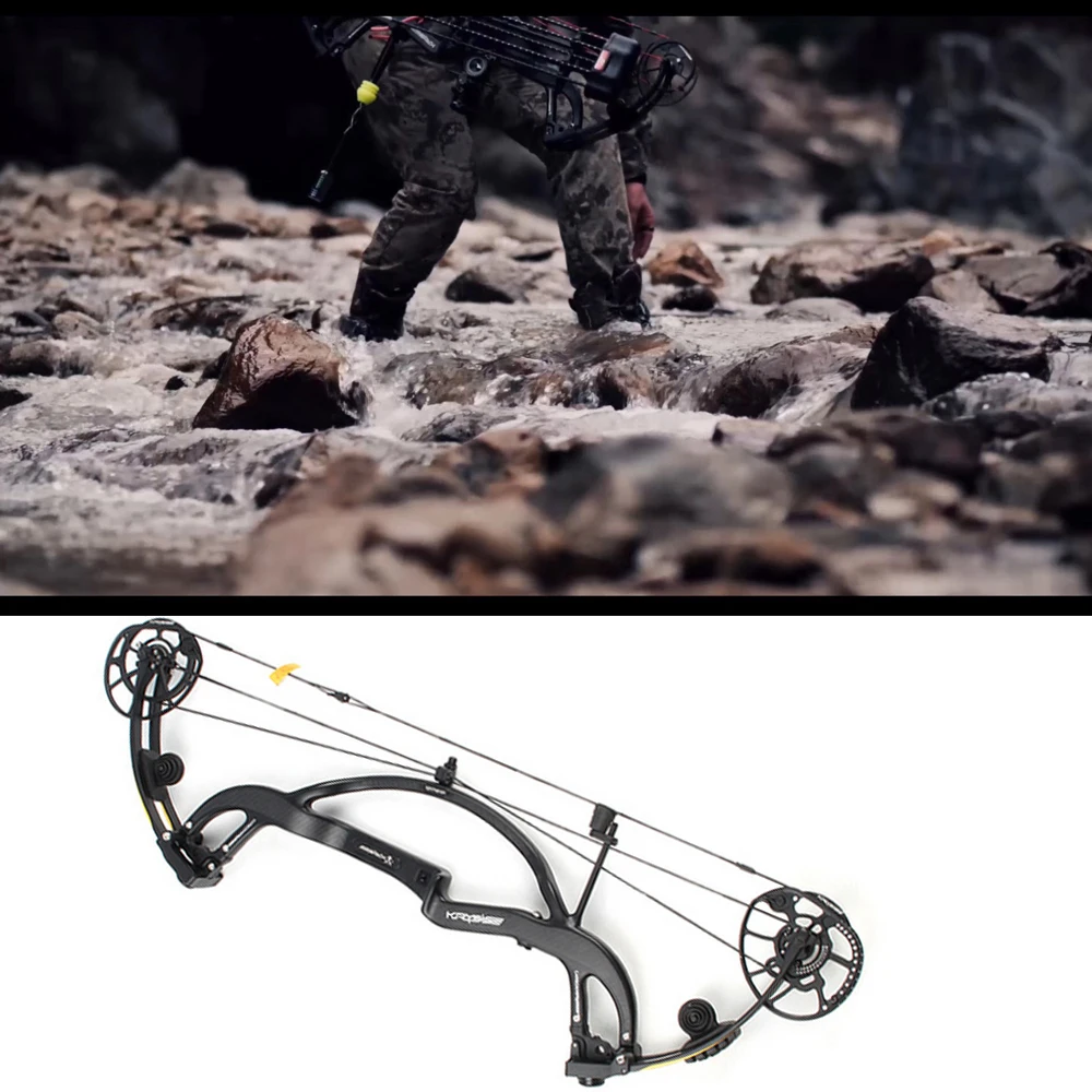 Linkboy стрельба из лука чистого углеродного волокна блочный лук Хищник 2 поколения