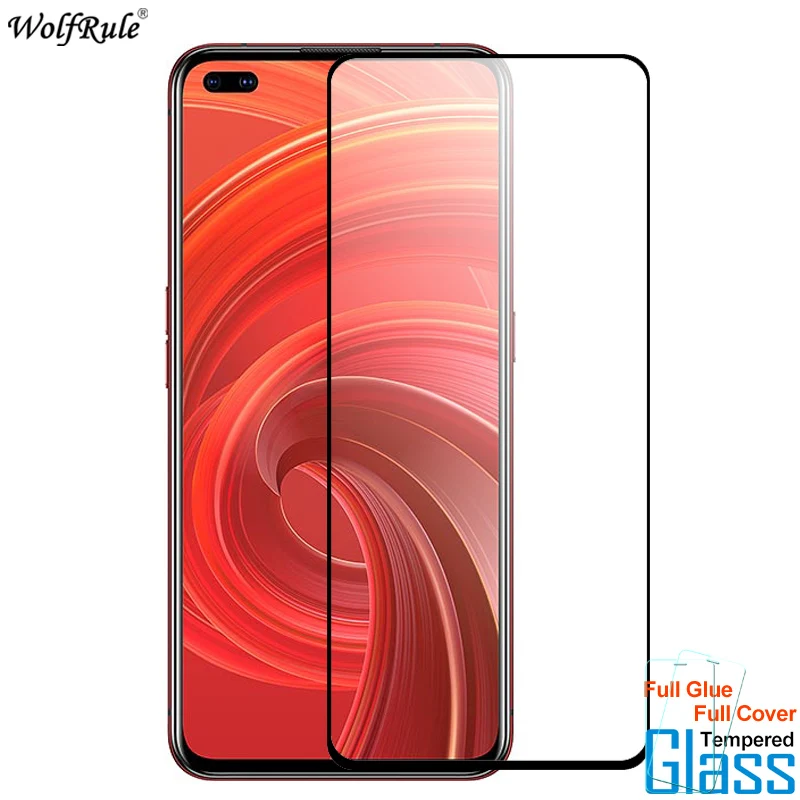 2 piezas de Protector de pantalla para OPPO Realme X3 SuperZoom Glass X50 Pro X50M de vidrio templado pel&iacute;cula protectora completa del tel&eacute;fono para Realme X50-0