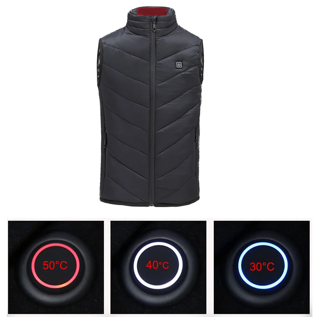 Теплый жилет для детей с зарядкой от Usb из углеродного волокна моющийся зимний