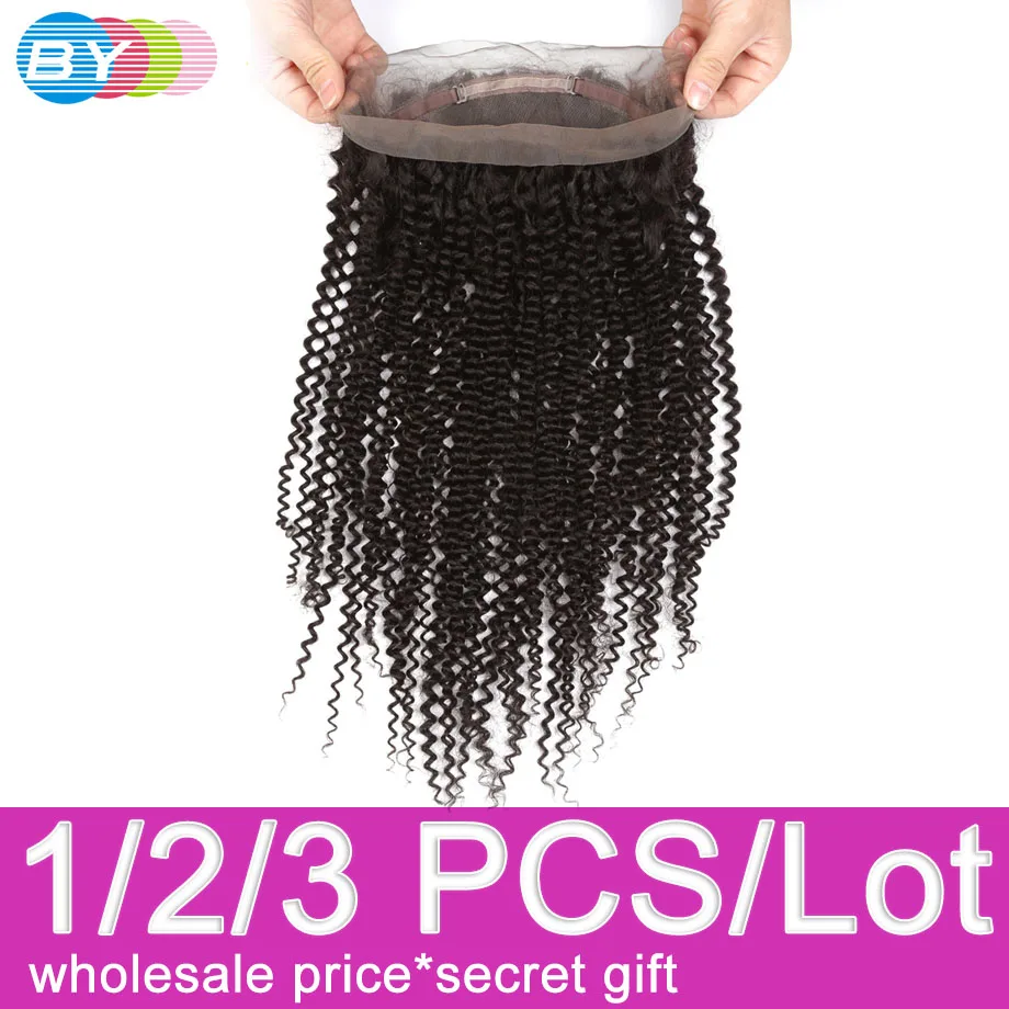 От 360 Кружева Фронтальные кудрявые Кудрявые закрытия швейцарские кружева