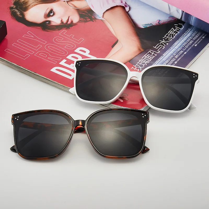 

GCV Men's Sunglasses Fashion Retro Trend Big Box Luxury Designer Brand Woman's Sunglasses UV 400 Shades For Women