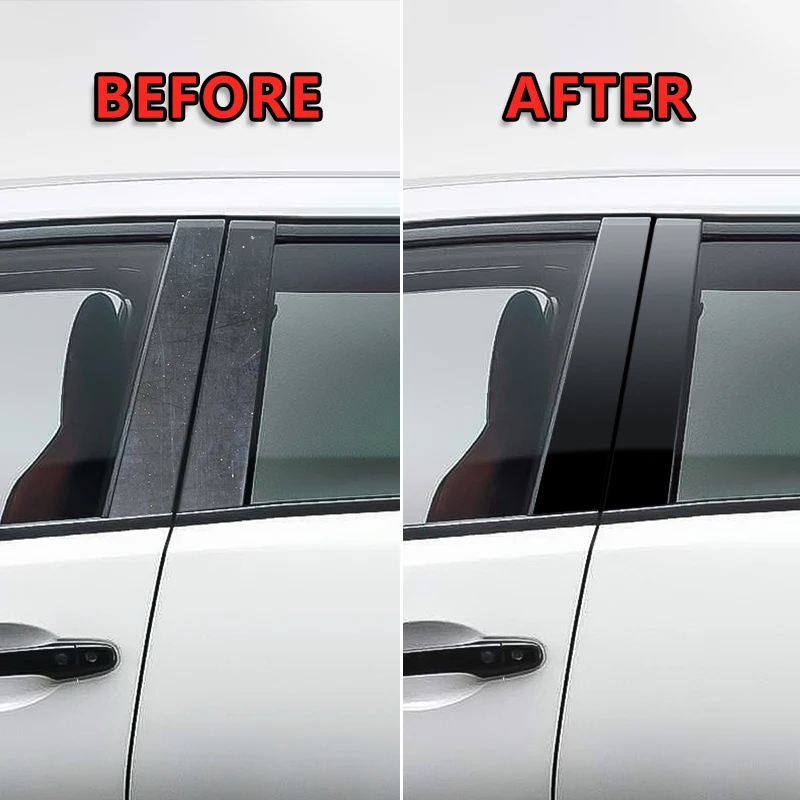 Автомобильная наклейка 6 шт. на окно автомобиля центральный столб отделка