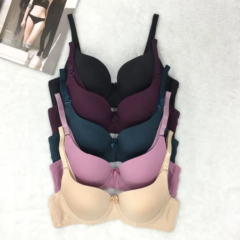 

Bras For Women 3/4 Cups Push Up Bra Soutien Gorge Femme Sexy Lingerie Wire Free Pad Bra Sexy Bra Gathered Solid Color Bralette